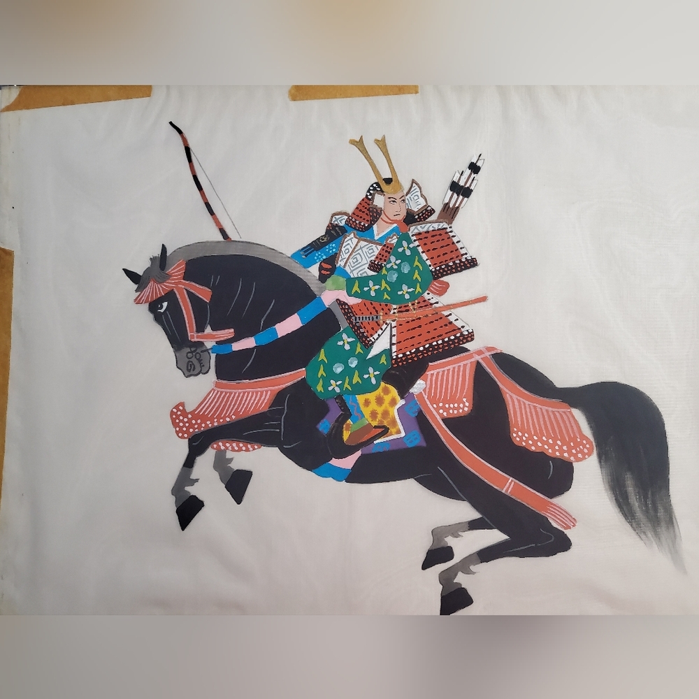 Vintage Japanese Silk Art